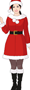 サンタクロースのコスチュームを着た女性