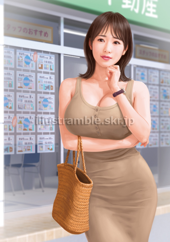 美女ばかり来る不動産屋(フランス書院文庫)』カバーイラスト
